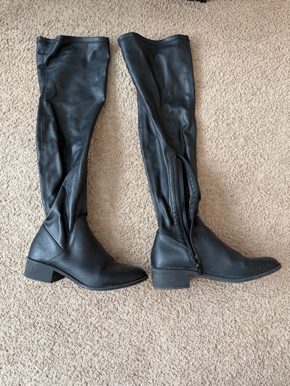 Steve Madden Black Over-the-Knee Women's Riding Boots
